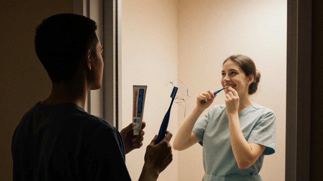 Člověk se rozhoduje mezi domácími metodami a profesionálním očištěním.