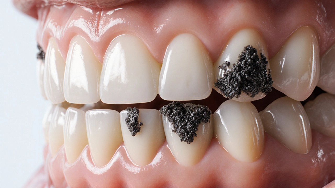 Prevence černého zubního kameně: Jak se zbavit a předcházet tmavým nánosům na zubech